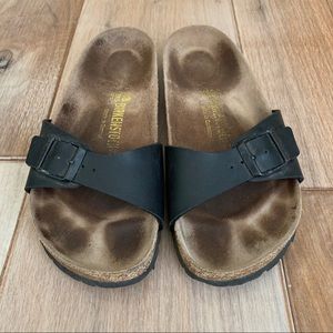 Birkenstock Madrid Black Birko-Flor Size 38/7